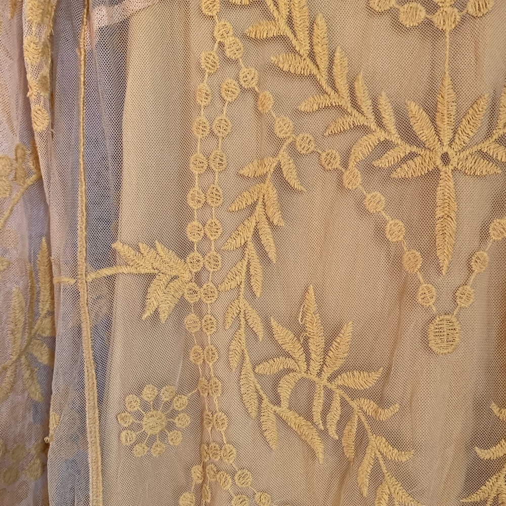 Mustard Lace Dress - Picture 2 of 4